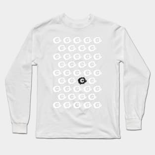 Black Sheep Pattern Long Sleeve T-Shirt